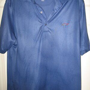 Greg Norman Play Dry Golf Polo Shirt Men's Size Large Blue